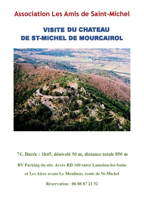 VISITE COMMENTÉE CHAPELLE ST MICHEL ET VESTIGES DU CHATEAU DE MOURCAIROL