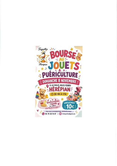 BOURSE AUX JOUETS ET PUERICULTURE