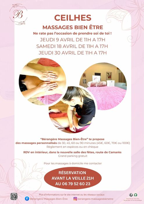 MASSAGES BIEN ÊTRE À CEILHES