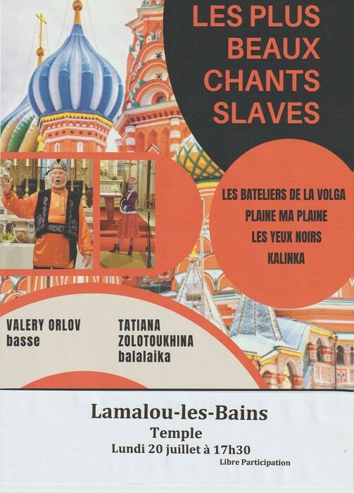 CONCERT LES PLUS BEAUX CHANTS SLAVES