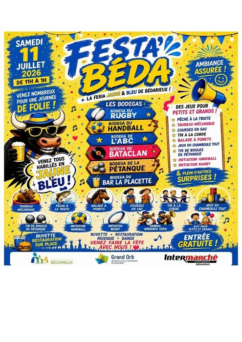 FESTA BÉDA : LA FÉRIA JAUNE ET BLEUE DE BÉDARIEUX