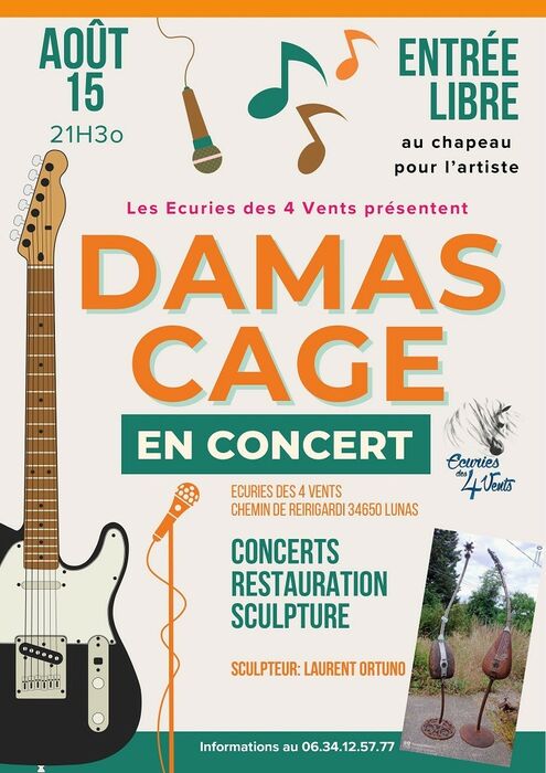 DAMAS CAGE EN CONCERT
