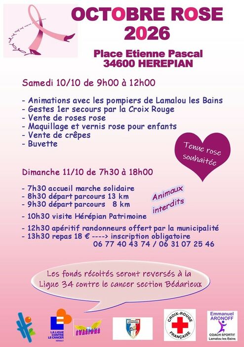 OCTOBRE ROSE : ANIMATIONS