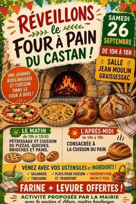 RÉVEILLONS LE FOUR À PAIN DU CASTAN