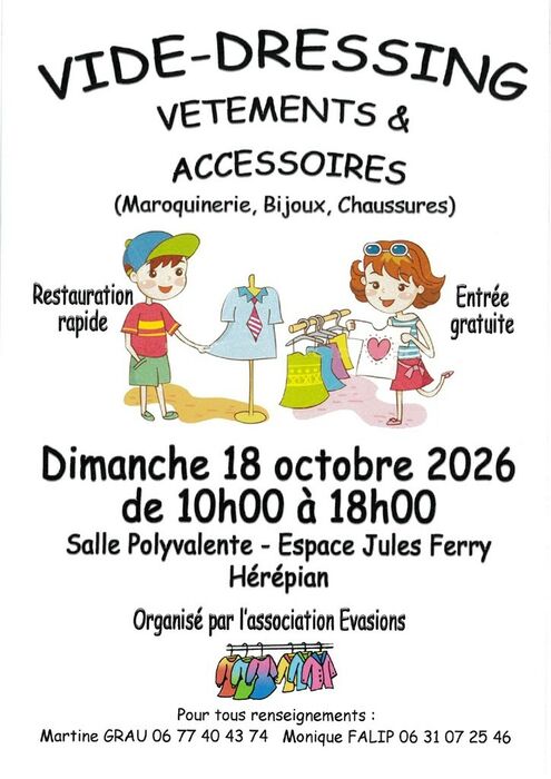 VIDE DRESSING - ORGANISE PAR EVASIONS