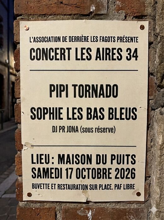 CONCERT PIPI TORNADO SOPHIE LES BAS BLEUS