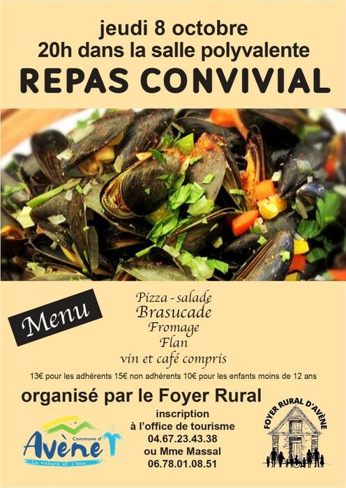SOIRÉE CONVIVIALE AVEC BRASUCADE DE MOULES