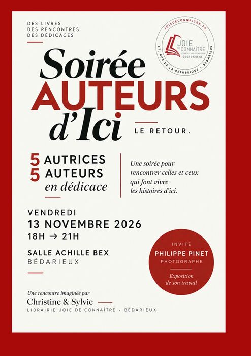 SOIRÉE AUTEURS D'ICI