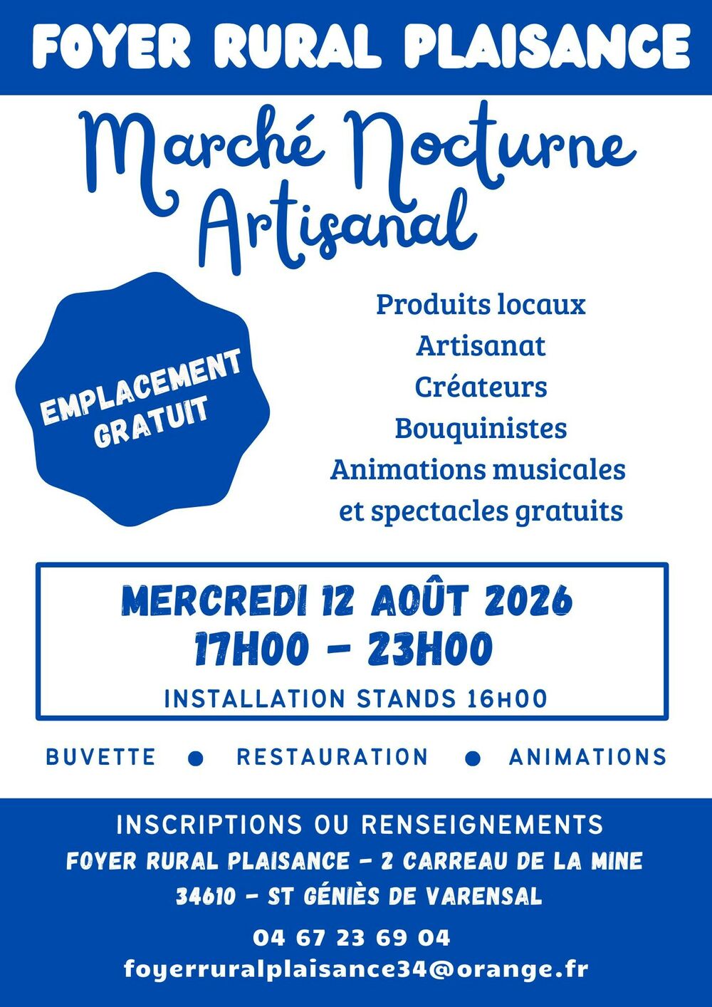 MARCHÉ NOCTURNE ARTISANAL