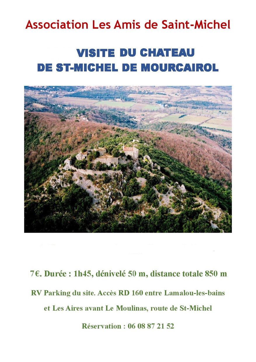 VISITE COMMENTÉE CHAPELLE ST MICHEL ET VESTIGES DU CHATEAU DE MOURCAIROL
