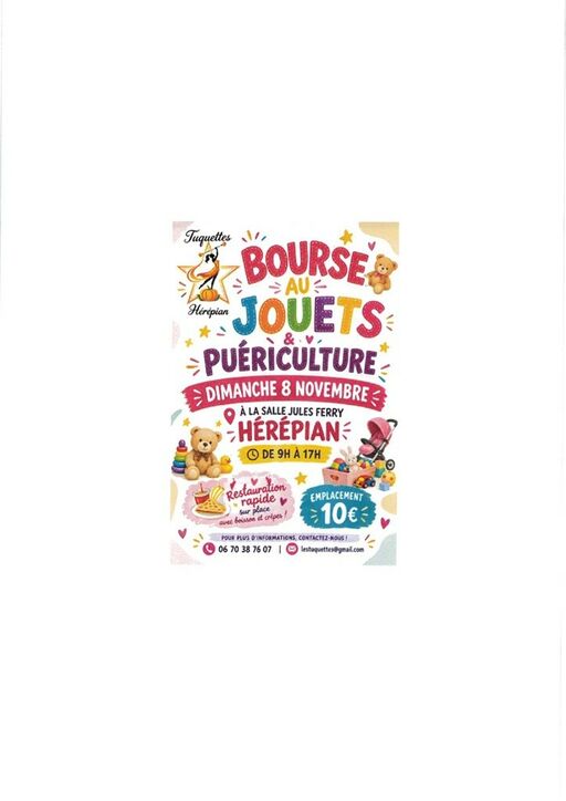 BOURSE AUX JOUETS ET PUERICULTURE