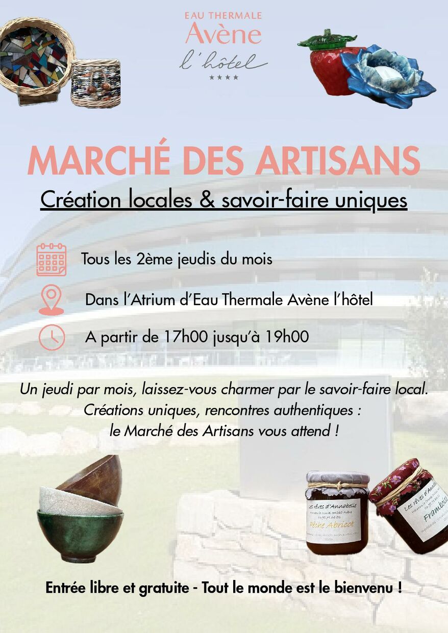 MARCHE DE PRODUCTEURS ET ARTISANTS LOCAUX EAU THERMALE AVENE