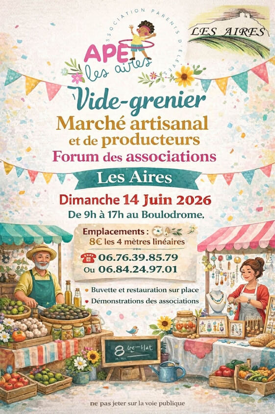 MARCHÉ ARTISANAL VIDE-GRENIER, FORUM DES ASSOCIATIONS