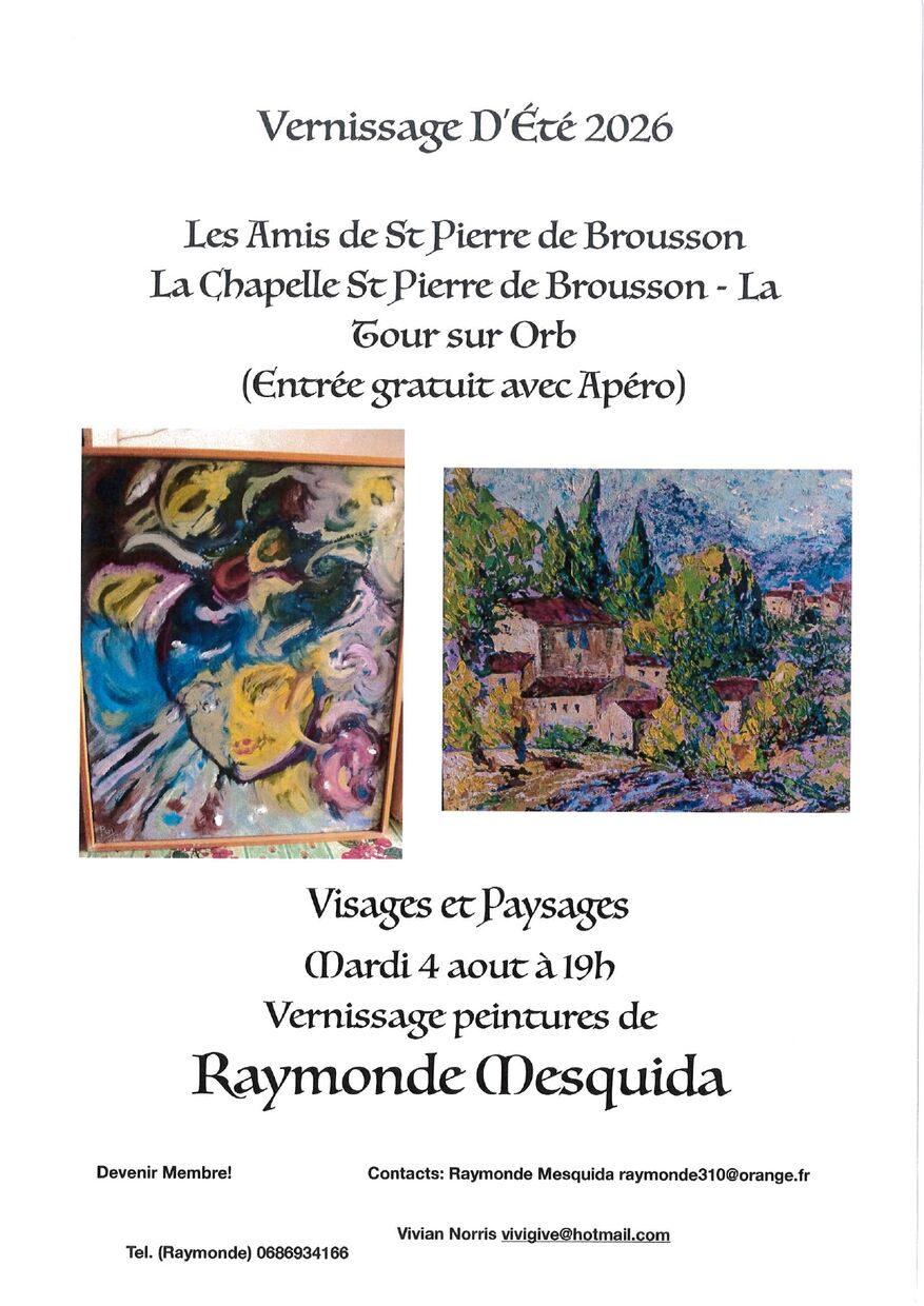 VERNISSAGE DE L'EXPOSITION MESQUIDA