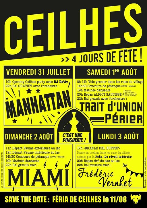 REPAS TIRÉ DU SAC ET BAL MUSETTE AVEC FRÉDÉRIC VERNHET