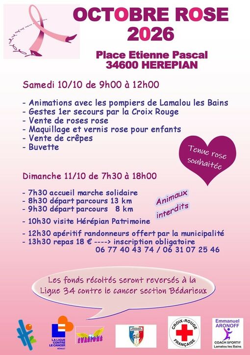OCTOBRE ROSE : ANIMATIONS