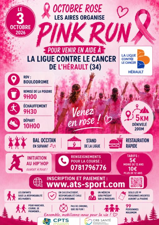 DÉPART DU PINK RUN