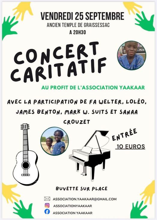 CONCERT CARITATIF FA WELTER, LOLÉO, JAMES BENTON, MARK W ...