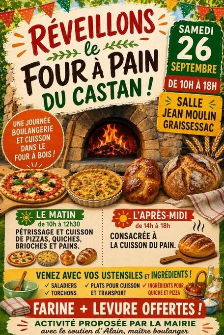 RÉVEILLONS LE FOUR À PAIN DU CASTAN