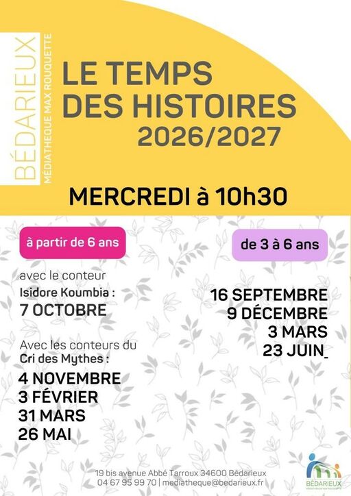 LE TEMPS DES HISTOIRES AVEC LE CONTEUR KOUMBIA ISIDORE
