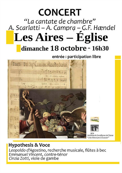 CONCERT " LA CANTATE DE LA CHAMBRE"