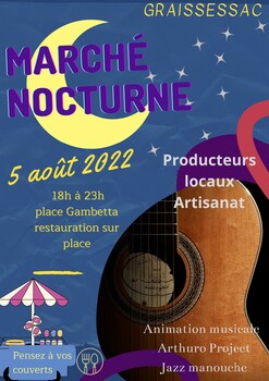 GRAISSESSAC - MARCHÉ TERROIR NOCTURNE - GRAISSESSAC - SAMEDI 20 JUIN 2026 - 18H30