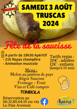 AVENE - FÊTE DE LA SAUCISSE