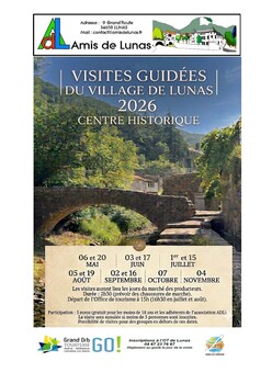 LUNAS-LES-CHATEAUX - VISITE COMMENTÉE DU VILLAGE