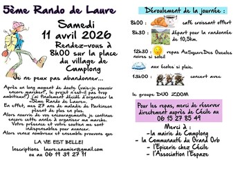 CAMPLONG - MARCHE SOLIDAIRE : LA RANDO DE LAURE