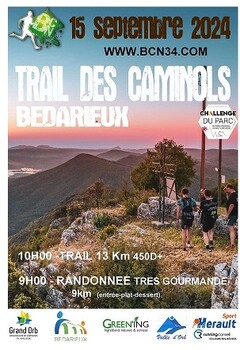 BEDARIEUX - TRAIL DES CAMINOLS CHALLENGE DU PARC NATUREL RÉGIONAL DU HAUT LANGUEDOC