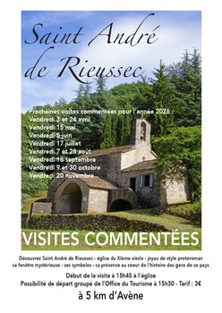 AVENE - VISITE COMMENTEE DE L'EGLISE SAINT ANDRE DE RIEUSSEC