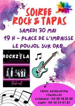 LE POUJOL-SUR-ORB - SOIRÉE TAPAS ET ROCK