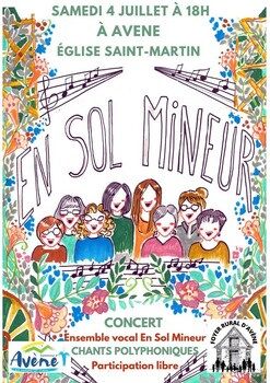AVENE - CONCERT "ENSEMBLE VOCAL EN SOL MINEUR"