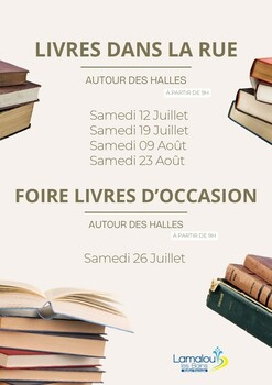 LAMALOU-LES-BAINS - LIVRES DANS LA RUE