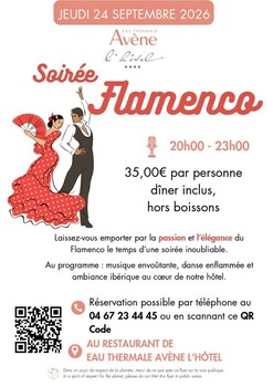 AVENE - DINER ET SOIRÉE FLAMENCO