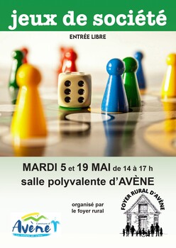 AVENE - APRÈS MIDI JEUX DE SOCIÉTÉ