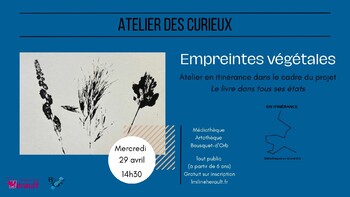 LE BOUSQUET-D'ORB - ATELIER DES CURIEUX : EMPREINTES VÉGÉTALES