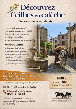 CEILHES-ET-ROCOZELS - BALADE EN CALÈCHE