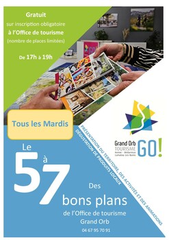 LAMALOU-LES-BAINS - LE 5 A 7  DES BONS PLANS DE L'OFFICE DE TOURISME