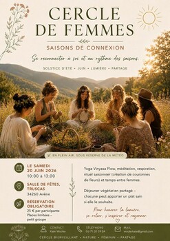 AVENE - MATINÉE YOGA, MÉDITATION & CERCLE DE FEMMES TRUSCAS