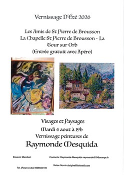 LA TOUR-SUR-ORB - VERNISSAGE DE L'EXPOSITION MESQUIDA