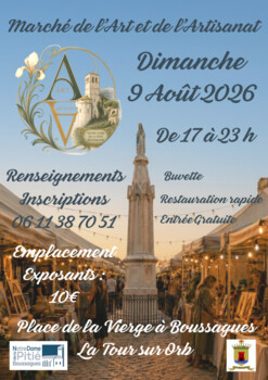 LA TOUR-SUR-ORB - MARCHÉ DE L'ART ET DE L'ARTISANAT
