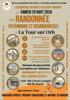 LA TOUR-SUR-ORB - RANDONNÉ PATRIMOINE ET GOURMANDISES