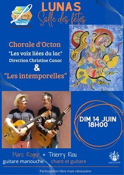 LUNAS-LES-CHATEAUX - CHORALE D'OCTON ET LES INTEMPORELLES
