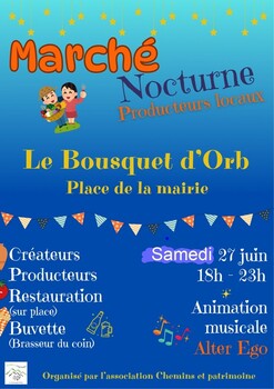 LE BOUSQUET-D'ORB - MARCHÉ NOCTURNE