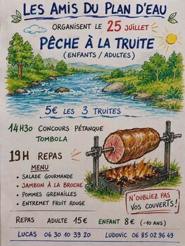 SAINT-ETIENNE-ESTRECHOUX - PÊCHE A LA TRUITE ENFANTS ET ADULTES