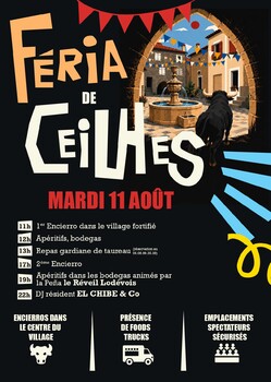 CEILHES-ET-ROCOZELS - FÉRIA : 2ÈME ENCIERO, BODÉGAS ET PENA "LE RÉVEIL DU LODÉVOIS"