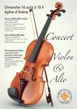 AVENE - CONCERT VIOLON ET ALTO