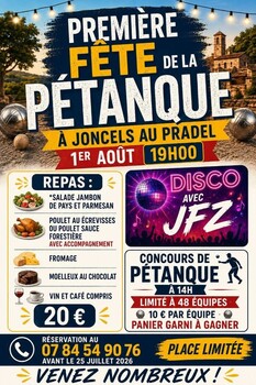 JONCELS - CONCOURS DE PÉTANQUE