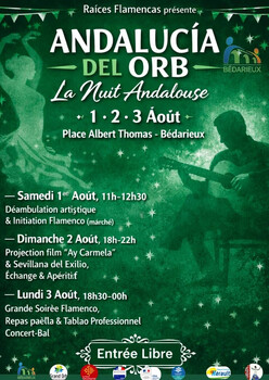 BEDARIEUX - GRANDE SOIRÉE FLAMENCO - REPAS CONCERT BAL